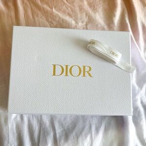 Dior | White Box with Gold Logo and Ribbon